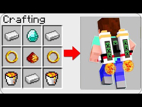 ReynChat - HOW TO CRAFT a JETPACK in Minecraft! SECRET RECIPE *OVERPOWERED*