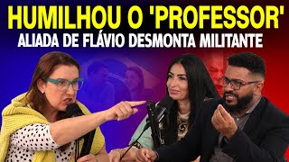 Daniella Marques DÁ AULA E ENCURRALA professor militante AO VIVO!