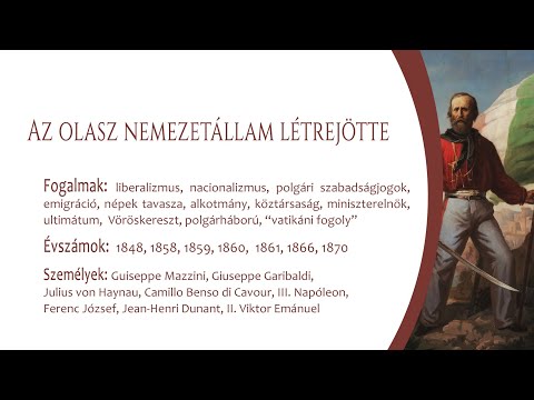 Az olasz nemzetállam létrejötte (Emelt szint)