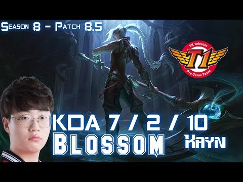 SKT T1 Blossom KAYN vs ZAC Jungle - Patch 8.5 KR Ranked
