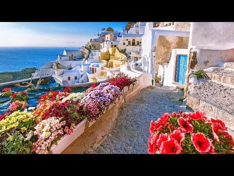 Spain Outdoor Coffee Shop Ambience - Latin Cafe | Bossa Nova Music for Positive Mood,Happy Morning