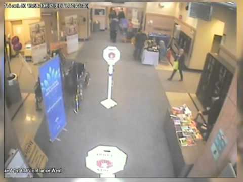 Surveillance video of poppy cash theft at Jewish General Hospital