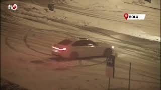 Bolu’da Karla Kaplı Tesiste ‘Drift’ Keyfi Pahalıya Patladı