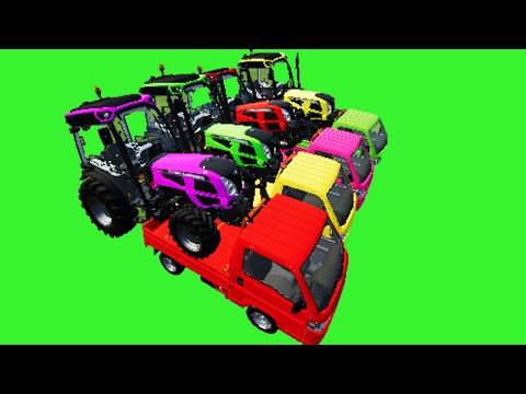 TRANSPORTING FENDT, JOHN DEERE, LANDINI, JCB & MINI TRACTOR - Farming Simulator 22