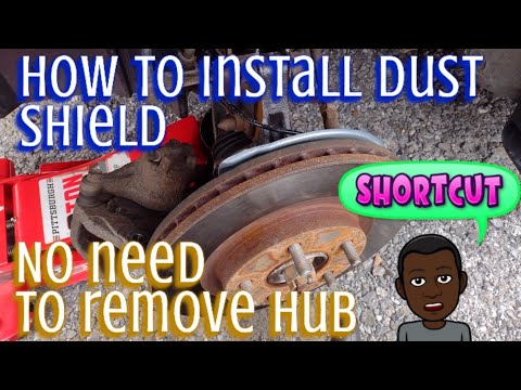 Dust shield install, the easy way.