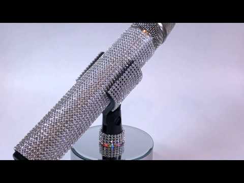 MicFX® Microphone Sleeve Crystal-White Diamonds