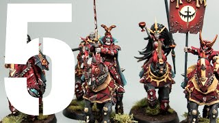 It took me 50hrs to finish these bloodknights (this is not a tutorial)