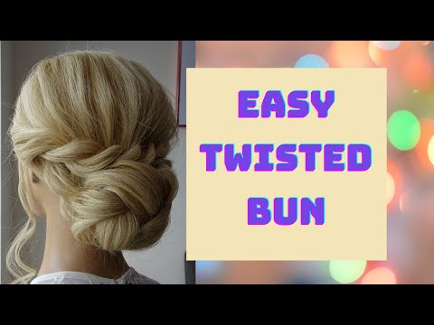 How to do an easy twisted bun hairstyle
