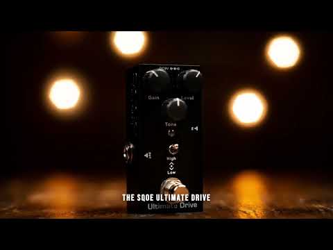Sqoe Ultimate Drive pedal effects Sound test (Gain, Level, Tone)
