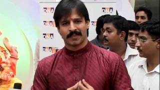 Vivek Oberoi & Sonu Sood at Eco-friendly Ganpati celebrations