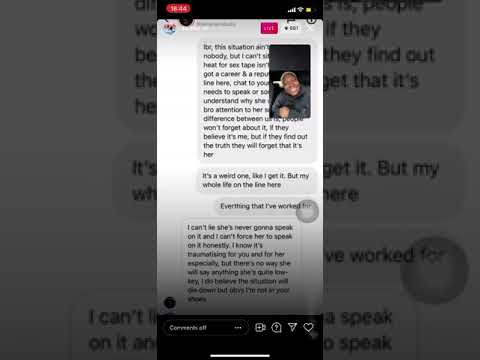 Darkoo addresses $ex tape allegations on instagram 😬 pt2