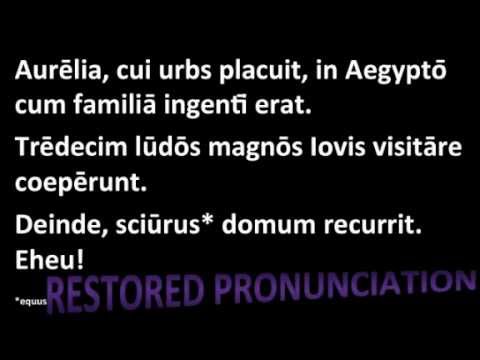 Latin Pronunciation