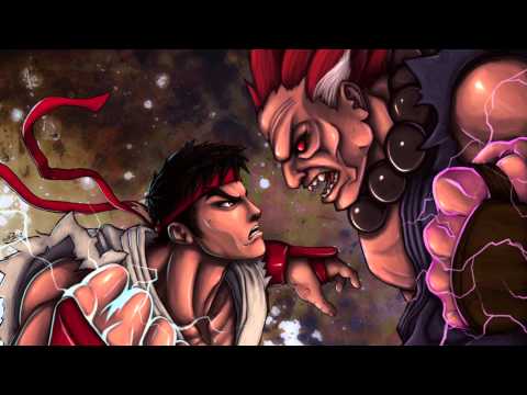 Street fighter - ryu vs akuma theme slow down