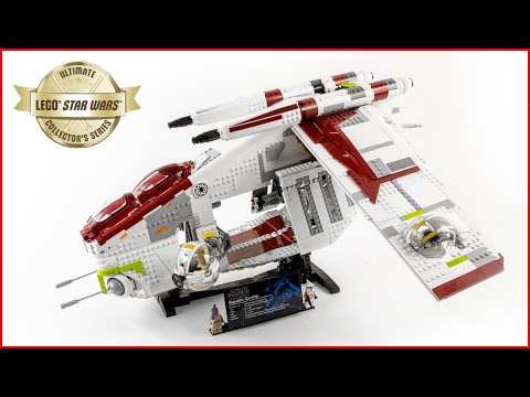 Vidéo LEGO Star Wars 75309 : L’hélicoptère de combat de la République UCS