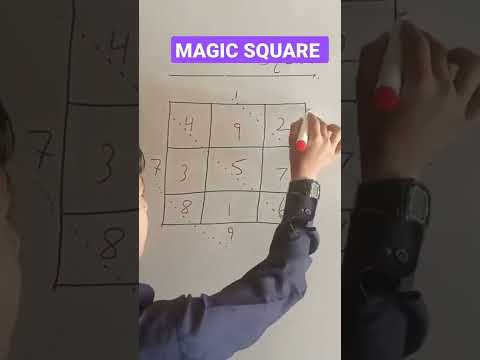 MAGIC SQUARE NUMBERS 1 to 9 #short #education #mathtrick