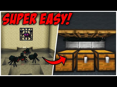 The MOST EFFICIENT Cave Spider Spawner XP Farm in Minecraft Java 1.21 (Tutorial)