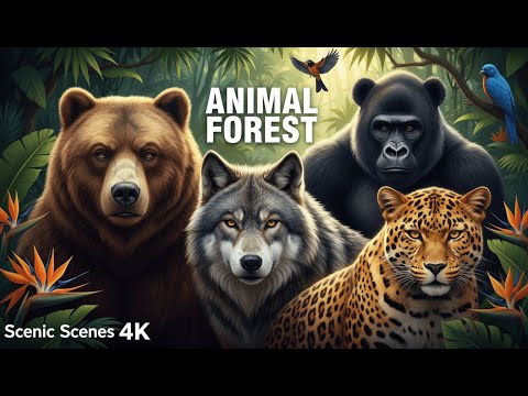 Amazing Scene of Wild Animals In 4K - Scenic Relaxation Film
