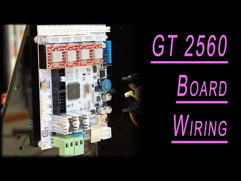 Wiring of GT2560 3D Printer Control Board