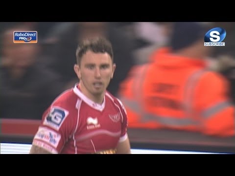 Kristian Phillips disallowed Try - Cardiff Blues v Scarlets 20th April 2014