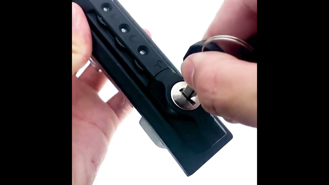 Plasti Carbon Steel Industrial Plane Lock Matt Black Finished