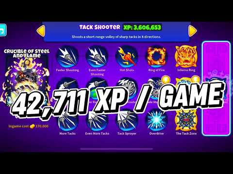 UPDATED 2025 Tack Shooter PARAGON XP Farm BTD-6 (NO MONKEY KNOWLEDGE)