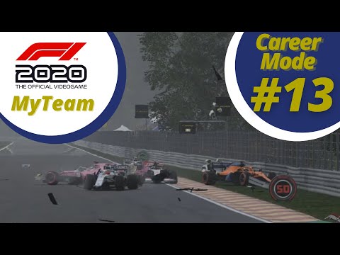 F1 2020 MyTeam Career #13 - HUGE CRASH! 4 CARS DNF!