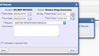 Submitting an Absence in Skyward Family Access