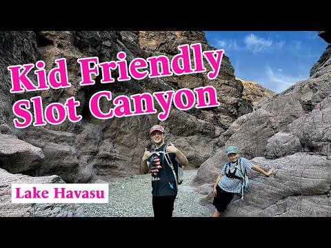 We Hiked This Kid Friendly Slot Canyon: Sara's Crack in Lake Havasu