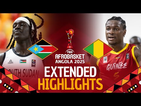 South Sudan 🇸🇸 vs Guinea 🇬🇳 | Extended Highlights | #AfroBasket 2025