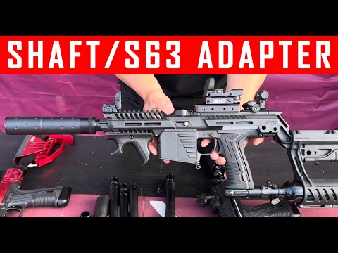 EMF100 S63 and Shaft Barrel Muzzle Thread Adapter EMF100 Planet Eclipse Paintball Marker #mcs