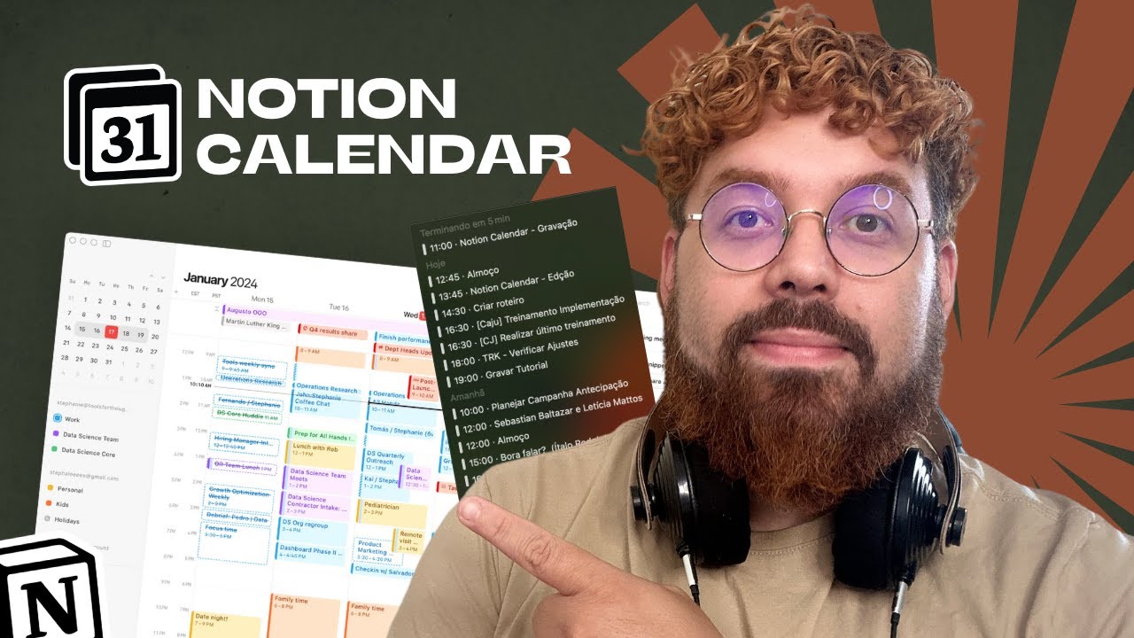 Notion Calendar: Integração do Notion ao Agenda, finalmente? |  Sebastian Baltazar, Mago do Notion