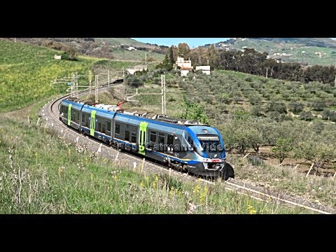 [HD - Treni] Treno Minuetto con Regionale Catania Centrale - Palermo Centrale in transito a Enna!