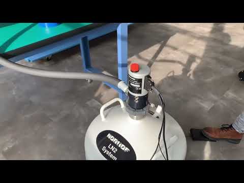 NORHOF LN2-on-demand with foot pedal (Liquid Nitrogen in Isolators)