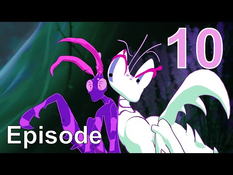 Humans-B-Gone! #10 - Mantis Swarm - Sci-fi Giant Orchid Mantis Animation