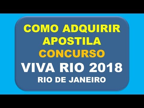 Baixar Apostila Concurso VIVA RIO 2018 - Rio de Janeiro