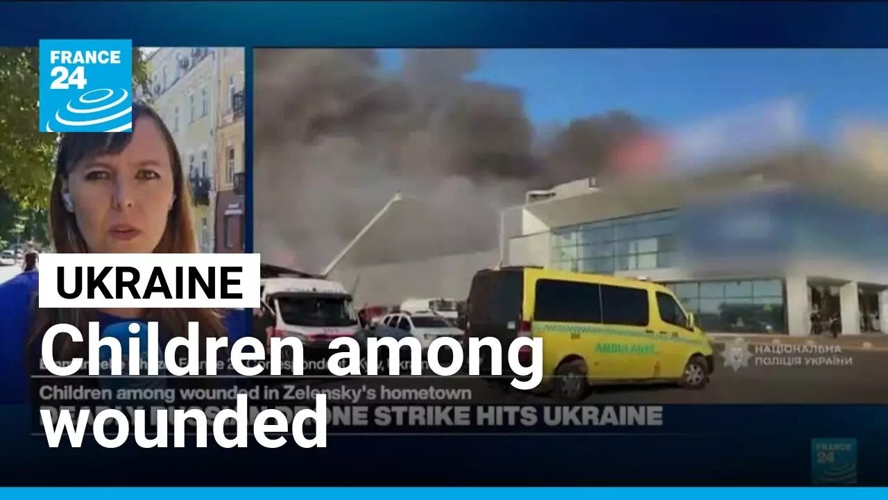Children among wounded in Zelensky's hometown, struck by Russian drones • FRANCE 24 English