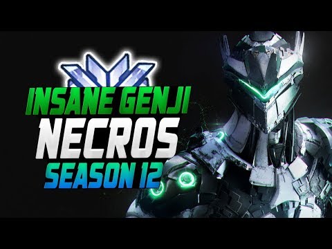 INSANE Carry Genji by - Necros! 59 ELIMS! [ OVERWATCH SEASON 12 TOP 500 ]