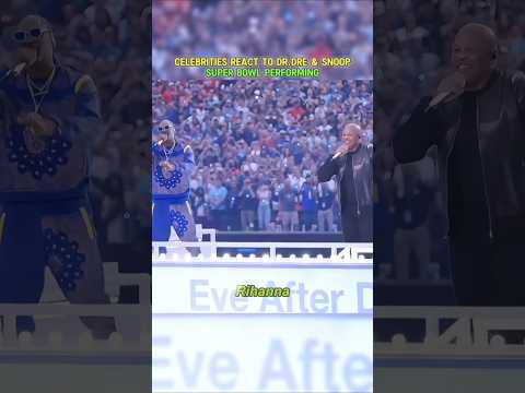Celebrities' Reaction at SuperBowl      #superbowl #snoopdogg #drdre #nfl #usa #fyp