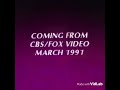 Coming From CBS Fox Video March 1991