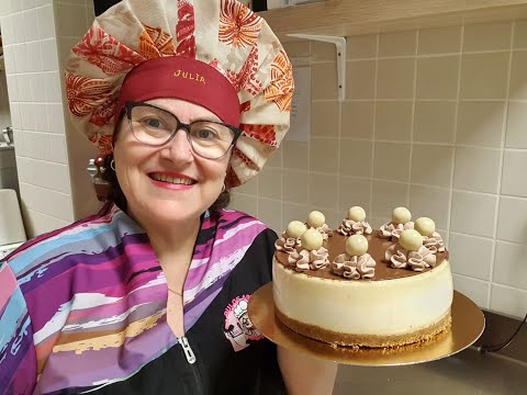 Tarta de cuajada y nata