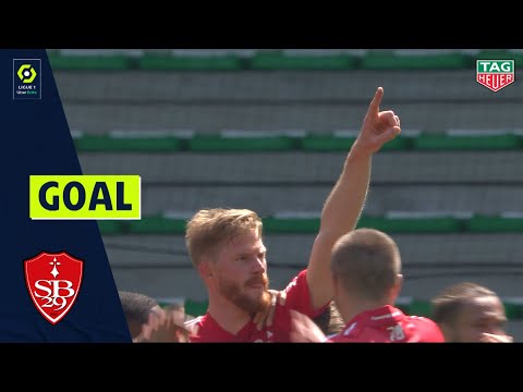 Goal Gaëtan CHARBONNIER (66' - STADE BRESTOIS 29) AS SAINT-ÉTIENNE - STADE BRESTOIS 29 (1-2) 20/21