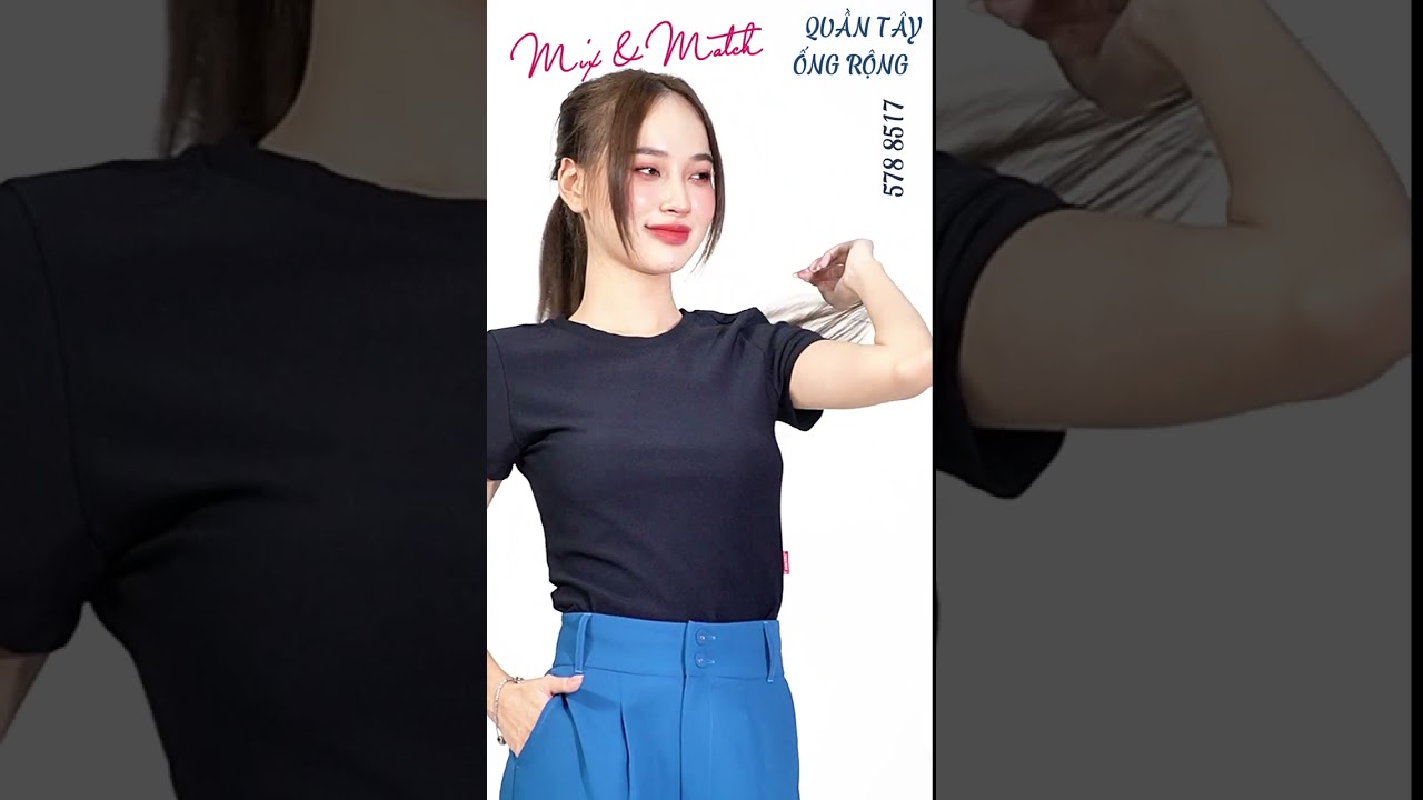 Quần dài form suông chất LYOCELL QD 578p 8517