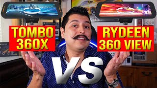 Rydeen Mirror Dash Cam Comparison: Tombo 360X, 360 View, 360View-K and 360 View-SPL