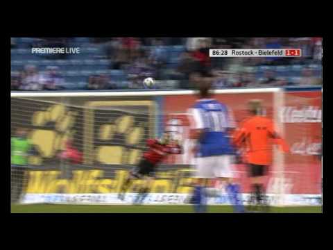 FC Hansa Rostock : Arminia Bielefeld 1. Tor für Fin Bartels in der 1. Fussball Bundesliga