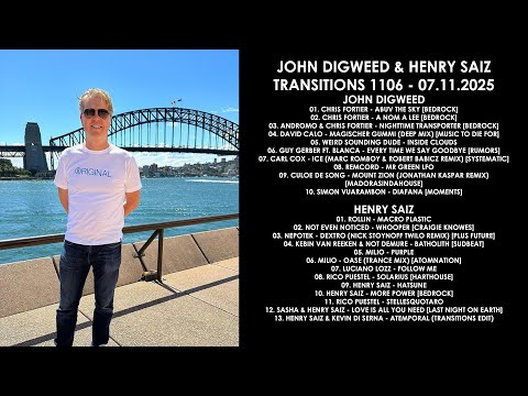 JOHN DIGWEED (UK) & HENRY SAIZ (Spain) @ Transitions 1106 07.11.2025