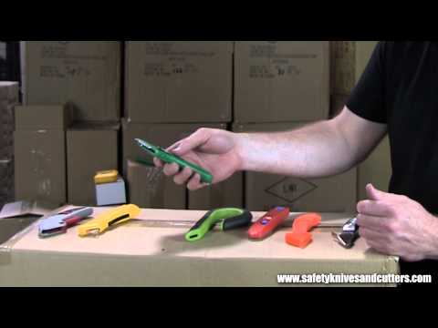 自動伸縮刀片安全刀 (Self-Retracting Blade Safety Knives)