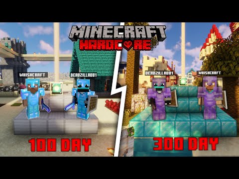 We Survive 300 DAYS in Desert Biome in *HARDCORE* Minecraft world | DeadZilla