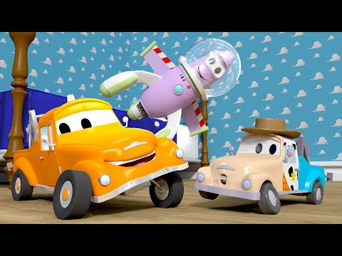 Autogarage für Kinder - Woodie - Klein Tom - Die Lackierwerkstatt von Tom - Cartoons für Kinder 🎨