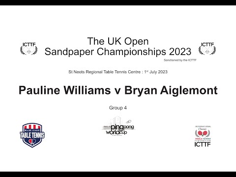 Pauline Williams v Bryan Aiglemont UK Open Sandpaper Championship 2023