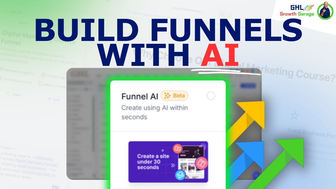 Build Funnels in Seconds using GoHighLevel's AI Funnel Builder